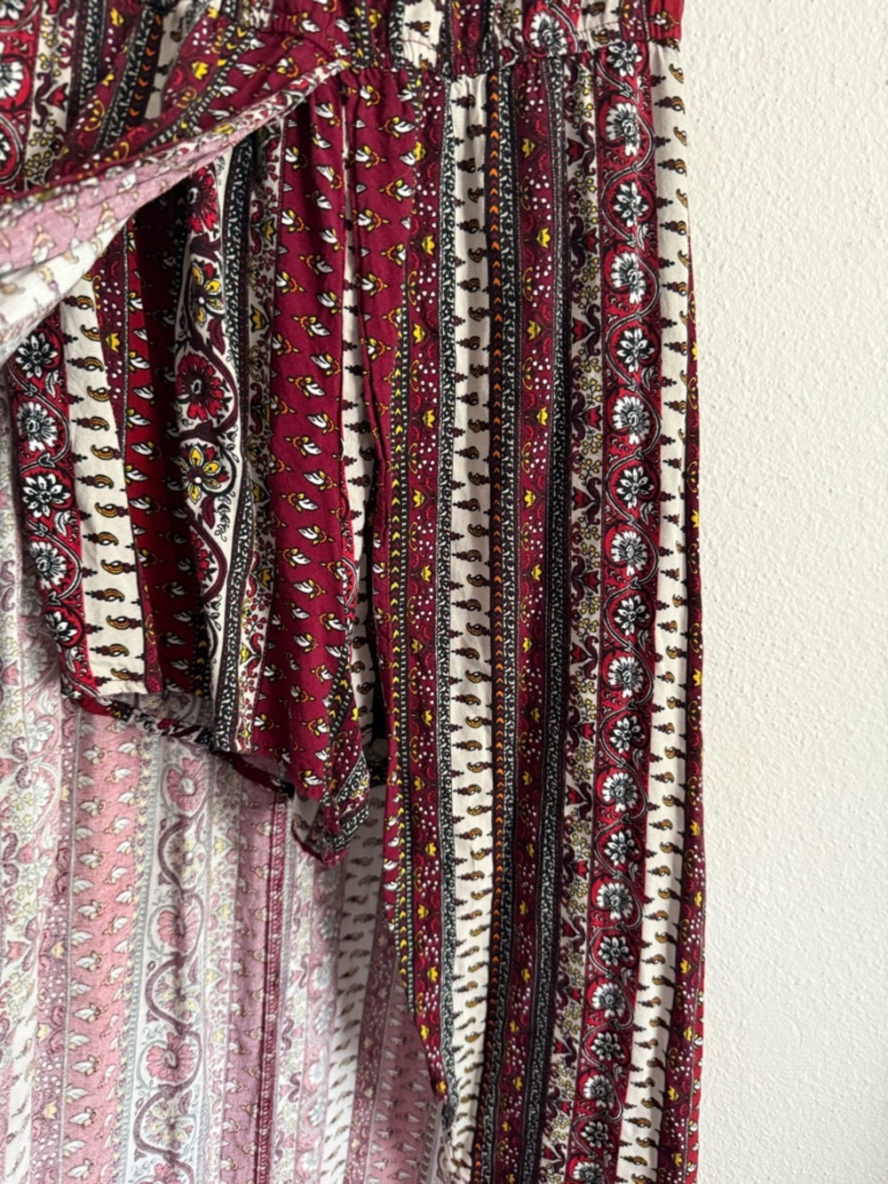 ☀️ Ambiance • Boho Off-Shoulder Maxi Dress/Romper in Paisley Print • women’s Md - Picture 3 of 10